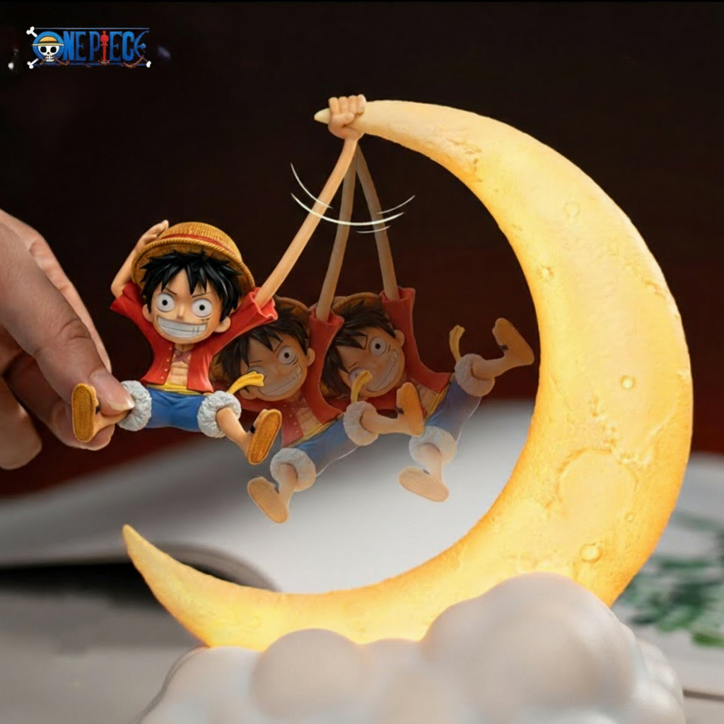 One Piece Luffy Crescent Moon Lamp