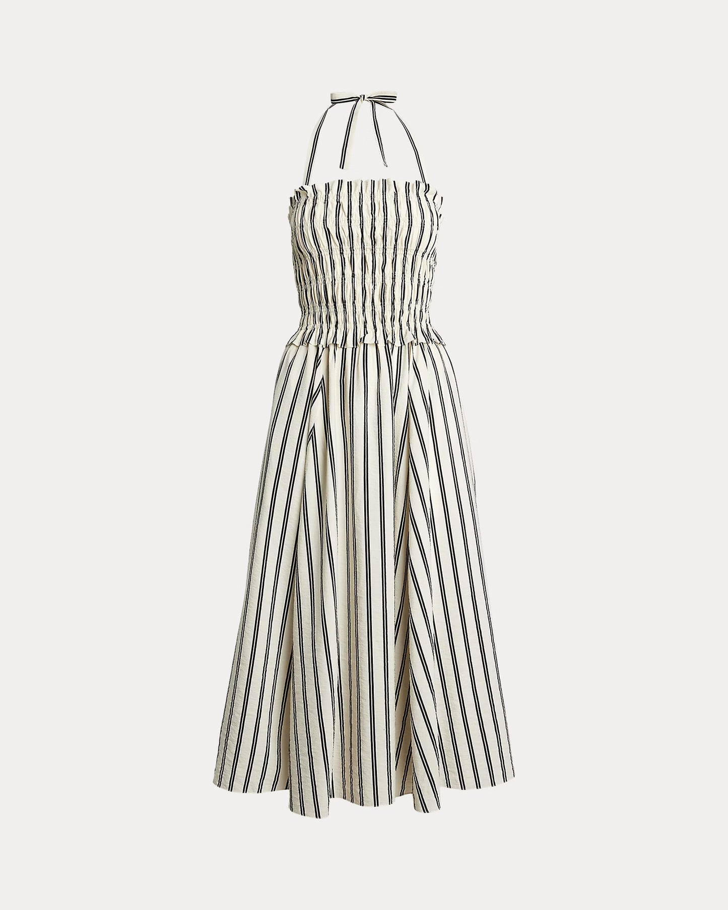 Striped Silk-Blend Dress