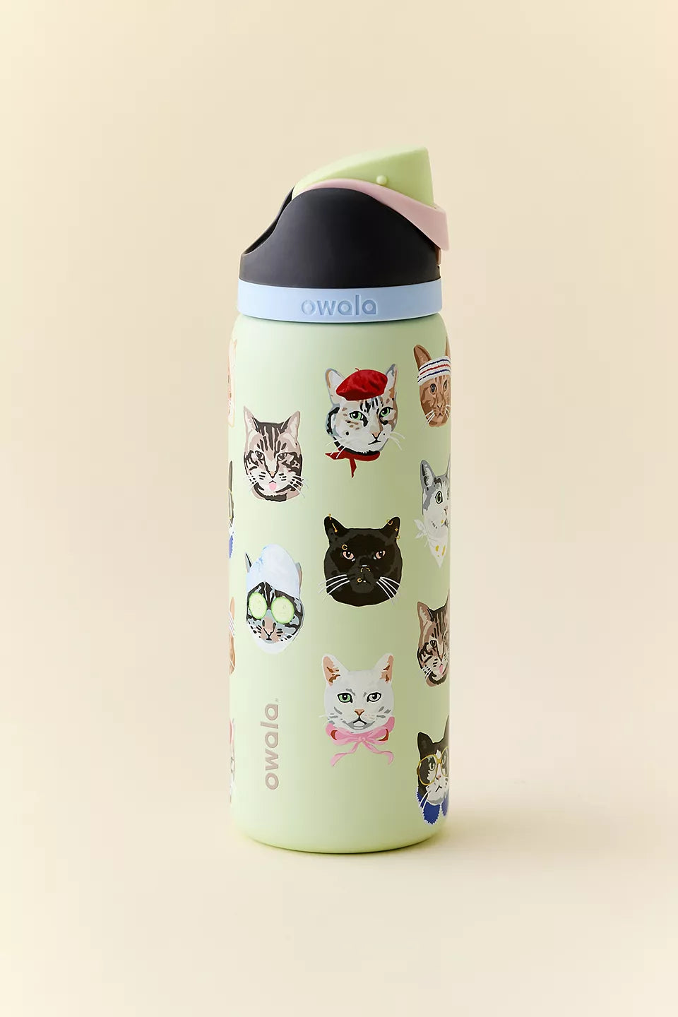 Owala Cat Collage FreeSip 32oz Water Bottle