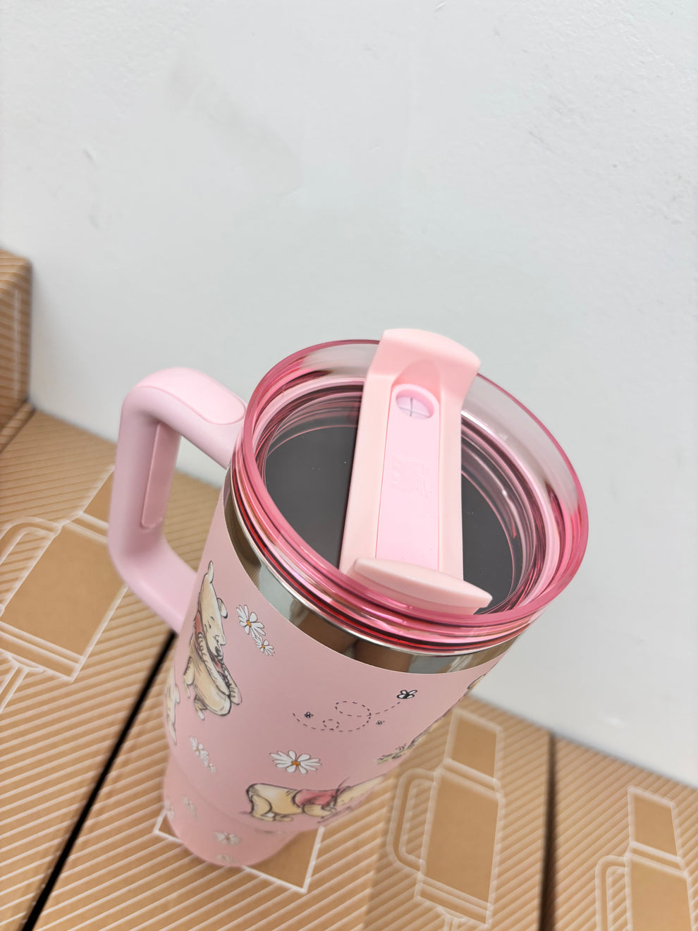 Pink Winnie The Pooh Bear 40oz Tumbler
