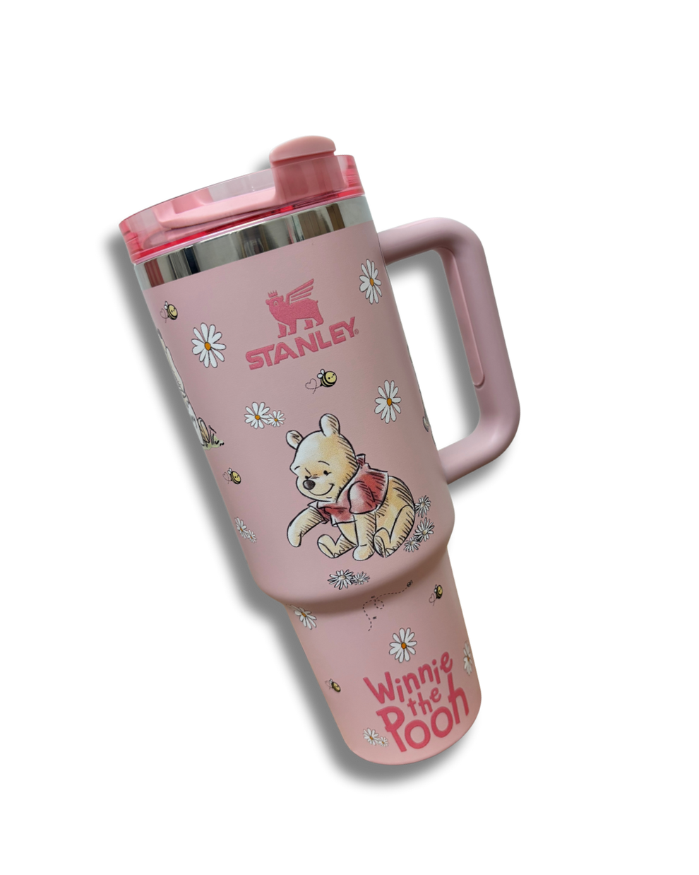 Pink Winnie The Pooh Bear 40oz Tumbler