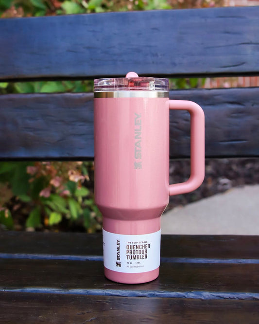 Sparkly Pink Stanley 40oz Tumbler