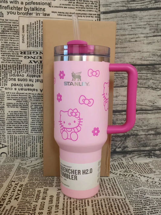 Hello Kitty Bow Flower 40 Oz Tumbler