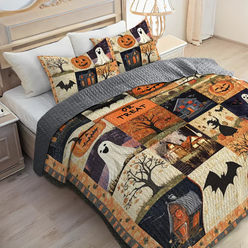 All Season Spooky Quilt 3-Piece Set