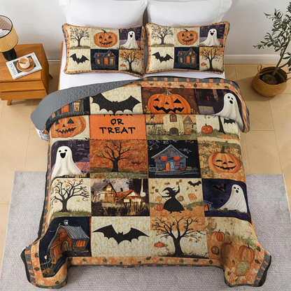 All Season Spooky Quilt 3-Piece Set