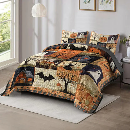 All Season Spooky Quilt 3-Piece Set