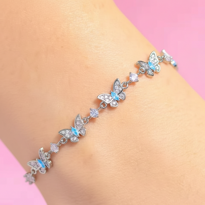 Cute & Sweet Blue Butterfly Bracelet