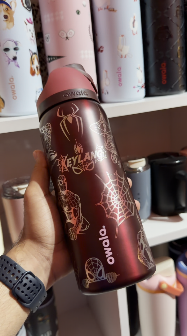 Spider-Man 32oz FreeSip Bottle — Crimson Web Edition