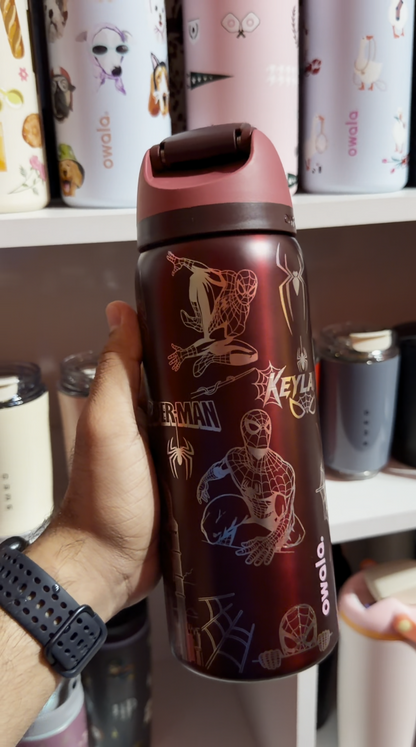 Spider-Man 32oz FreeSip Bottle — Crimson Web Edition