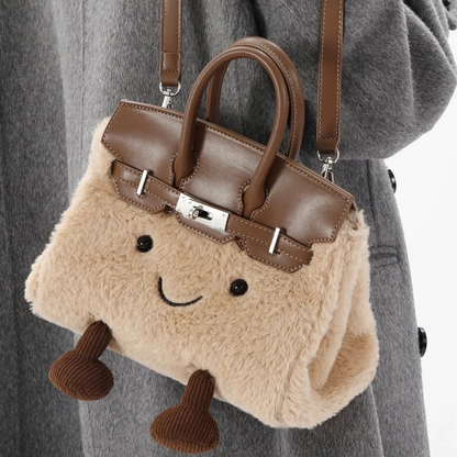 Jellycat Plush Fluffy Birkin Bag