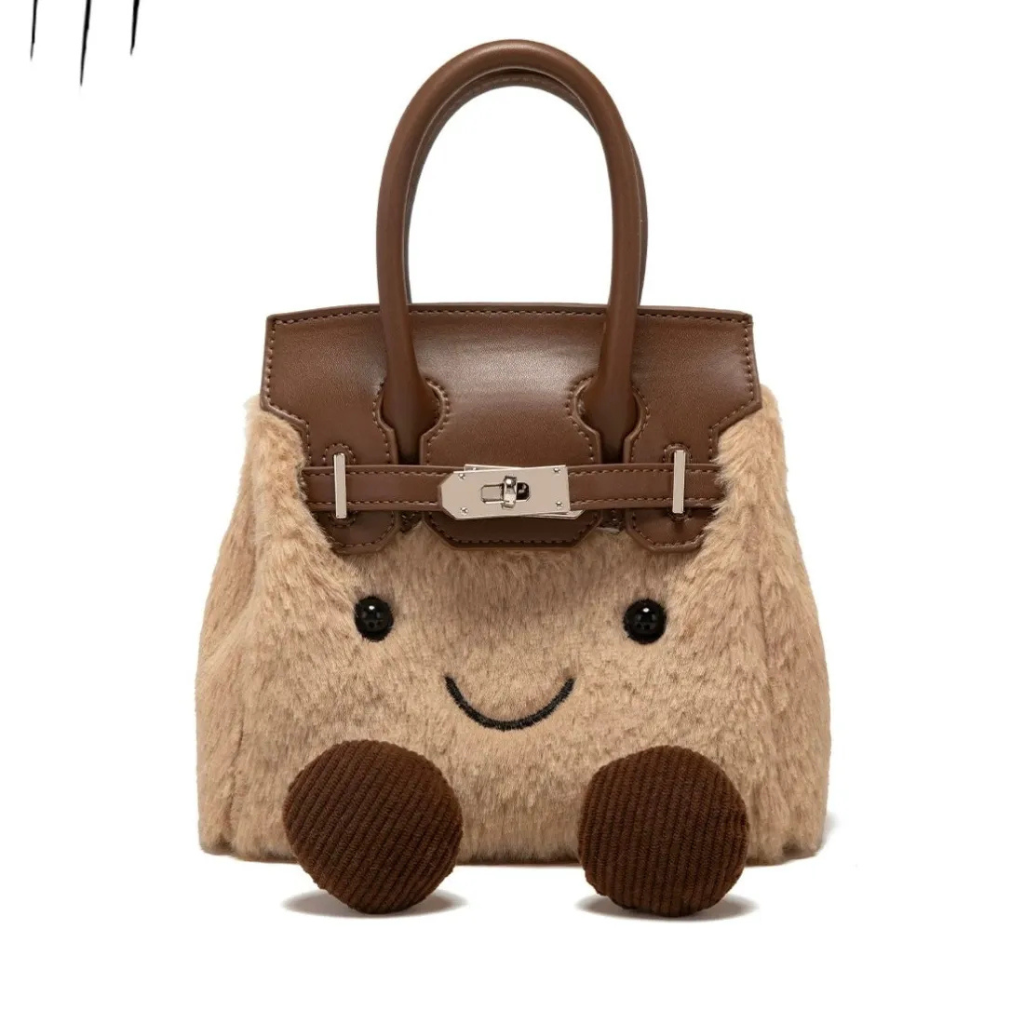 Jellycat Plush Fluffy Birkin Bag