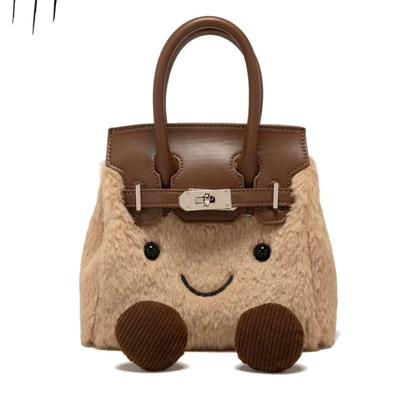 Jellycat Plush Fluffy Birkin Bag