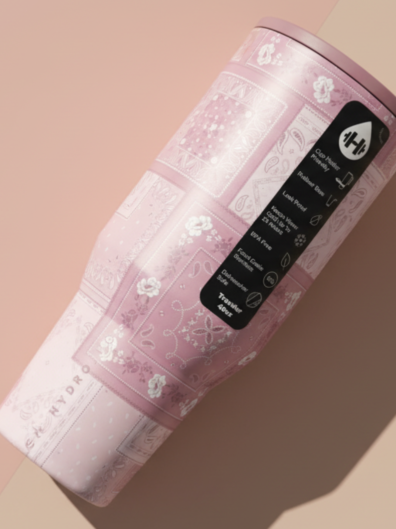 Bandana Hydrojug Traveler 40oz  Tumbler