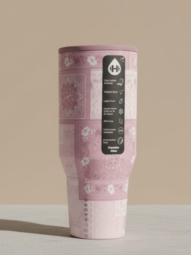 Bandana Hydrojug Traveler 40oz  Tumbler