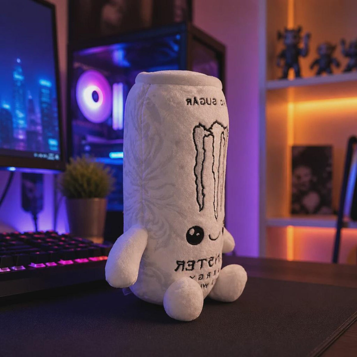 Monster Energy Drink Can Plushie – Zero Sugar