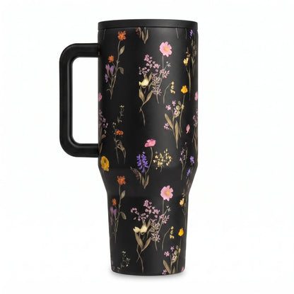 Exclusive Midnight Floral 40oz Traveler Tumbler
