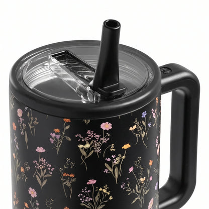 Exclusive Midnight Floral 40oz Traveler Tumbler