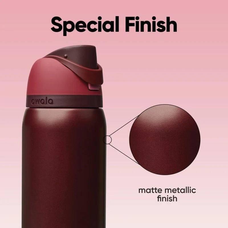 Black Cherry Owala FreeSip 32oz Water Bottle
