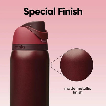 Black Cherry Owala FreeSip 32oz Water Bottle