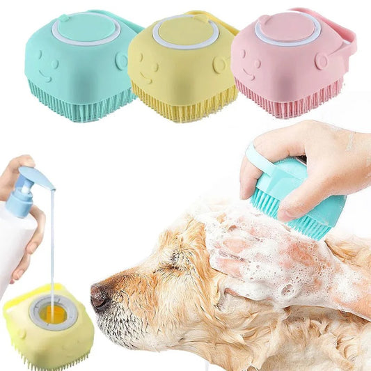 Dog Shampoo Massager Brush