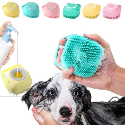 Dog Shampoo Massager Brush