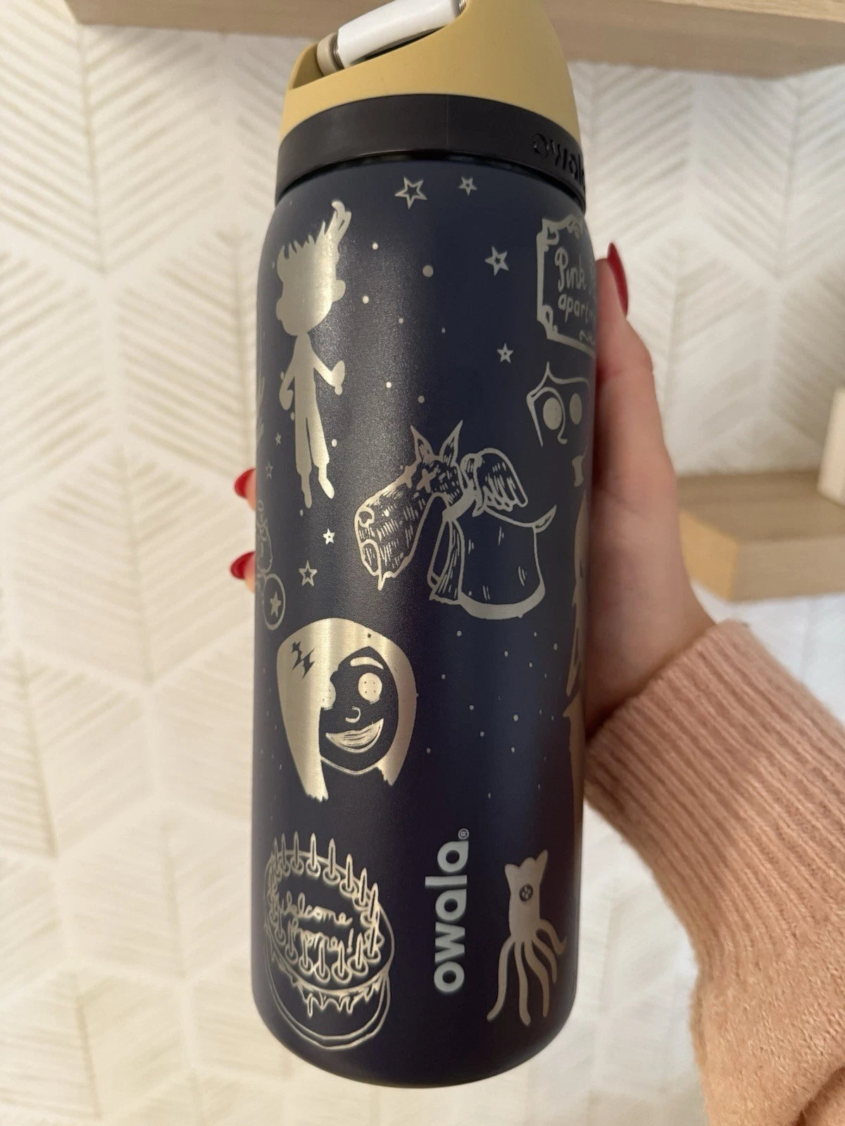 Coraline Inspired 32oz FreeSip Water Bottle
