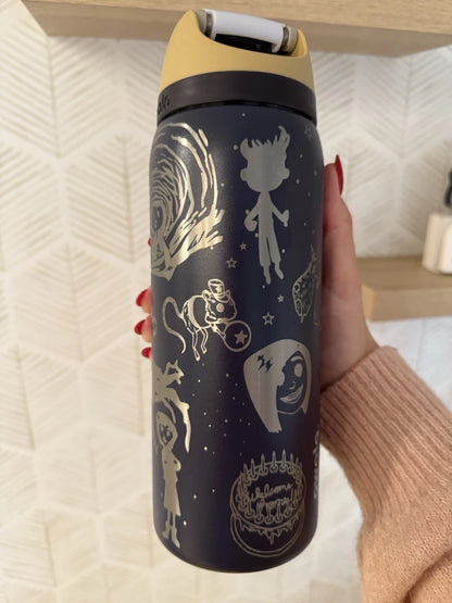 Coraline Inspired 32oz FreeSip Water Bottle
