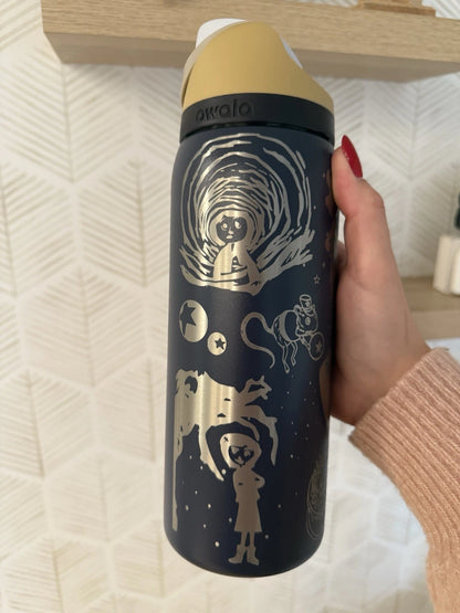 Coraline Inspired 32oz FreeSip Water Bottle