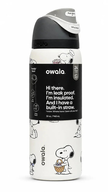 Snoopy 32oz FreeSip Water Bottle