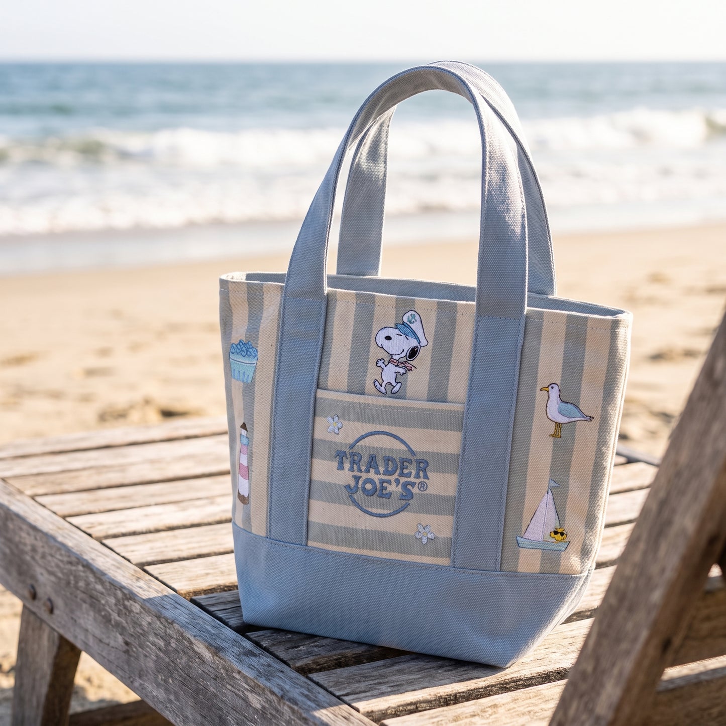 Seaside & Sweets Snoopy Tote Bags
