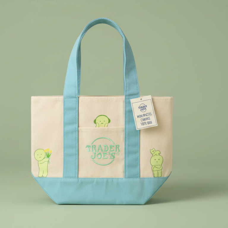 Smiski X Trader Joe's Tote Bags